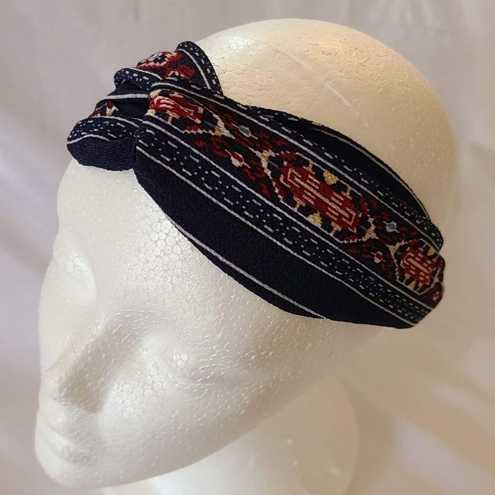 New red and blue headband